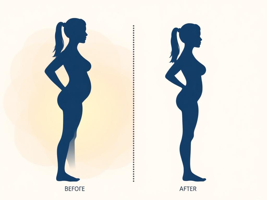 Before and after weight loss transformation